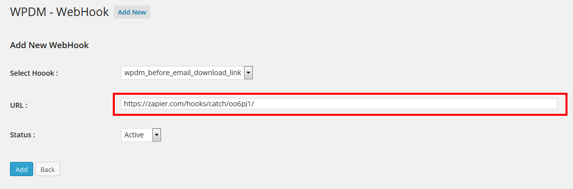 WP - Paste URL