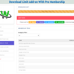 Membership Download Limit