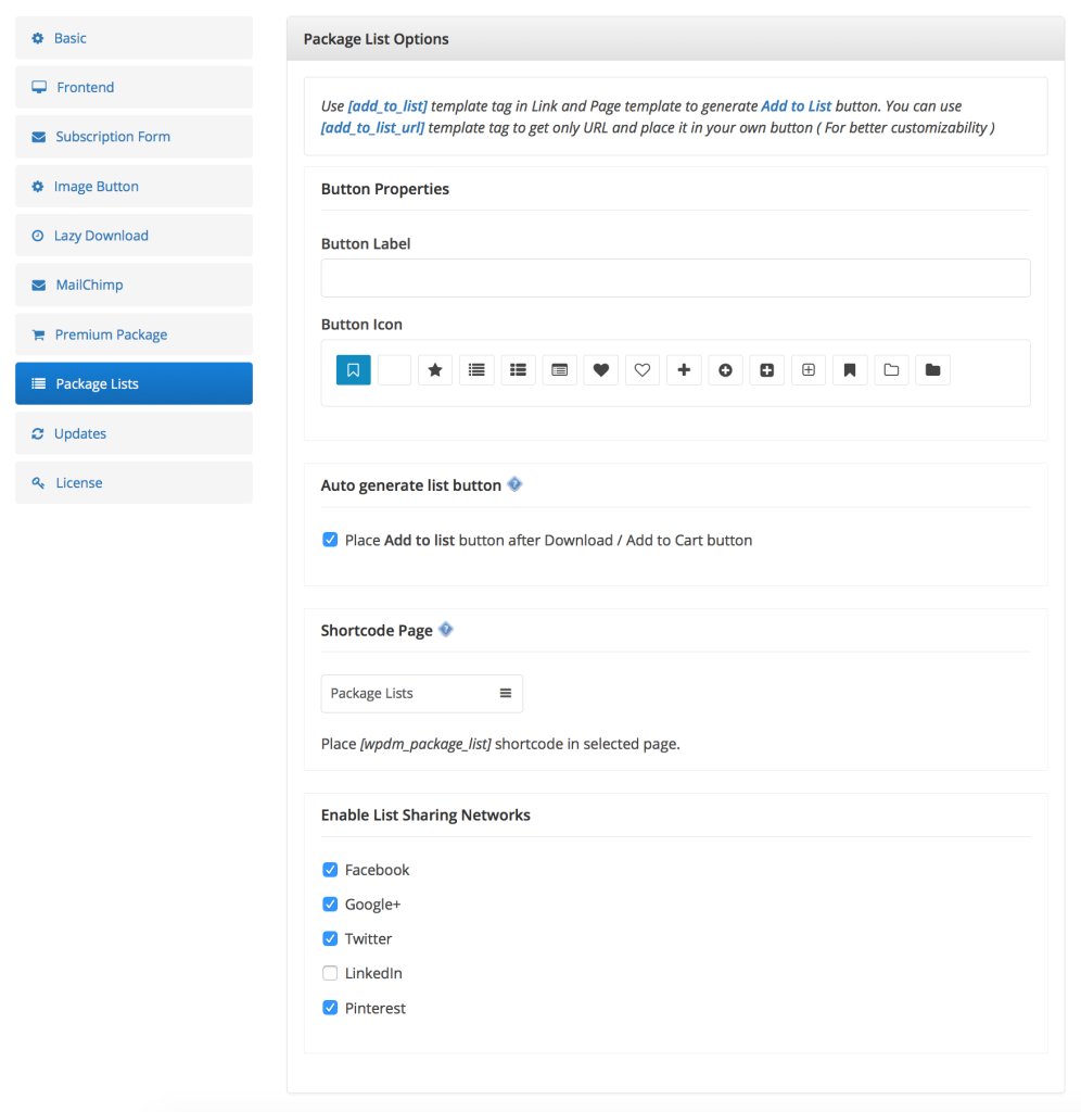 package-lists-collections-settings