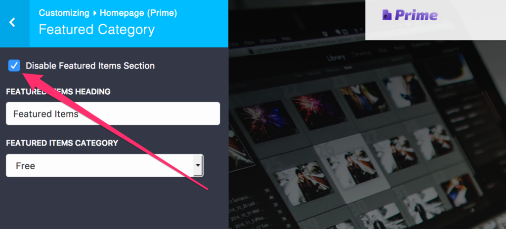 Customize Prime