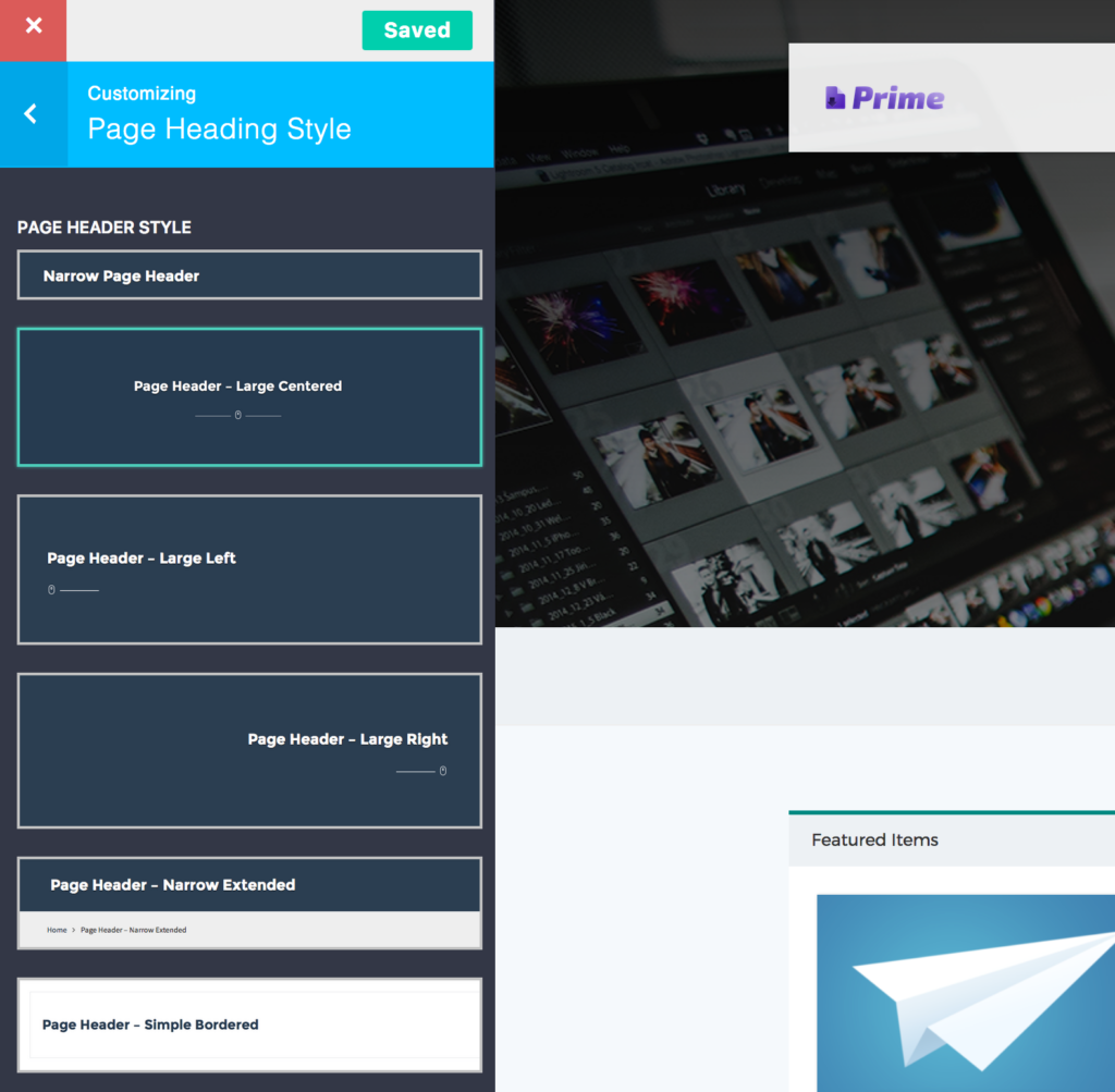 WordPress Digital Store Theme 6 Different Page Header Styles