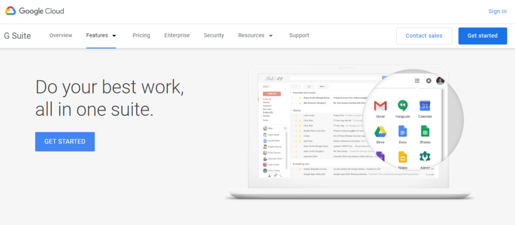 productivity  tool - Google Suite