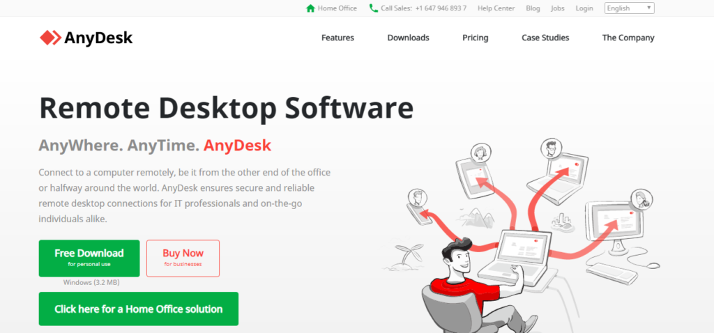 remote desktop tool  – anydesk