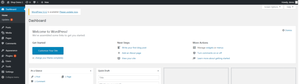 This image has an empty alt attribute; its file name is STEP-4.3-WordPress-Dashboard-1024x289.png