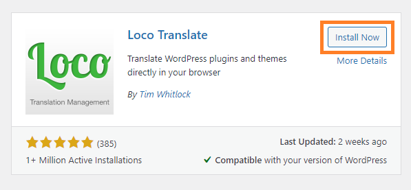 translate WordPress plugin with Loco Translate